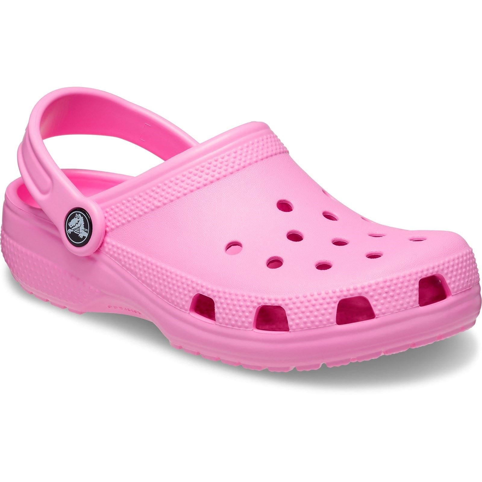 Crocs Classic Chaussures Plates Roses En Taffetas Thermoplastique