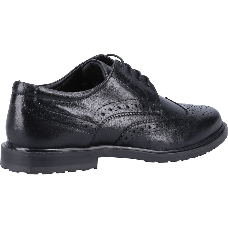 Hush Puppies Verity Chaussures Richelieu Noires En Cuir Pour Femmes