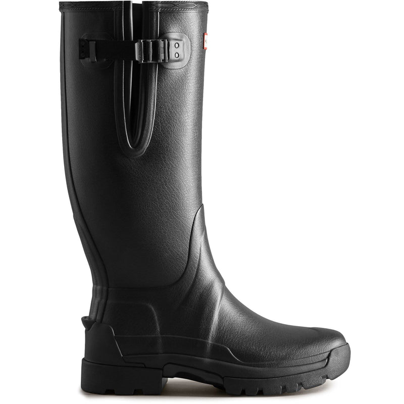 Hunter Balmoral Adjustable Bottes En Caoutchouc Noires Wellington