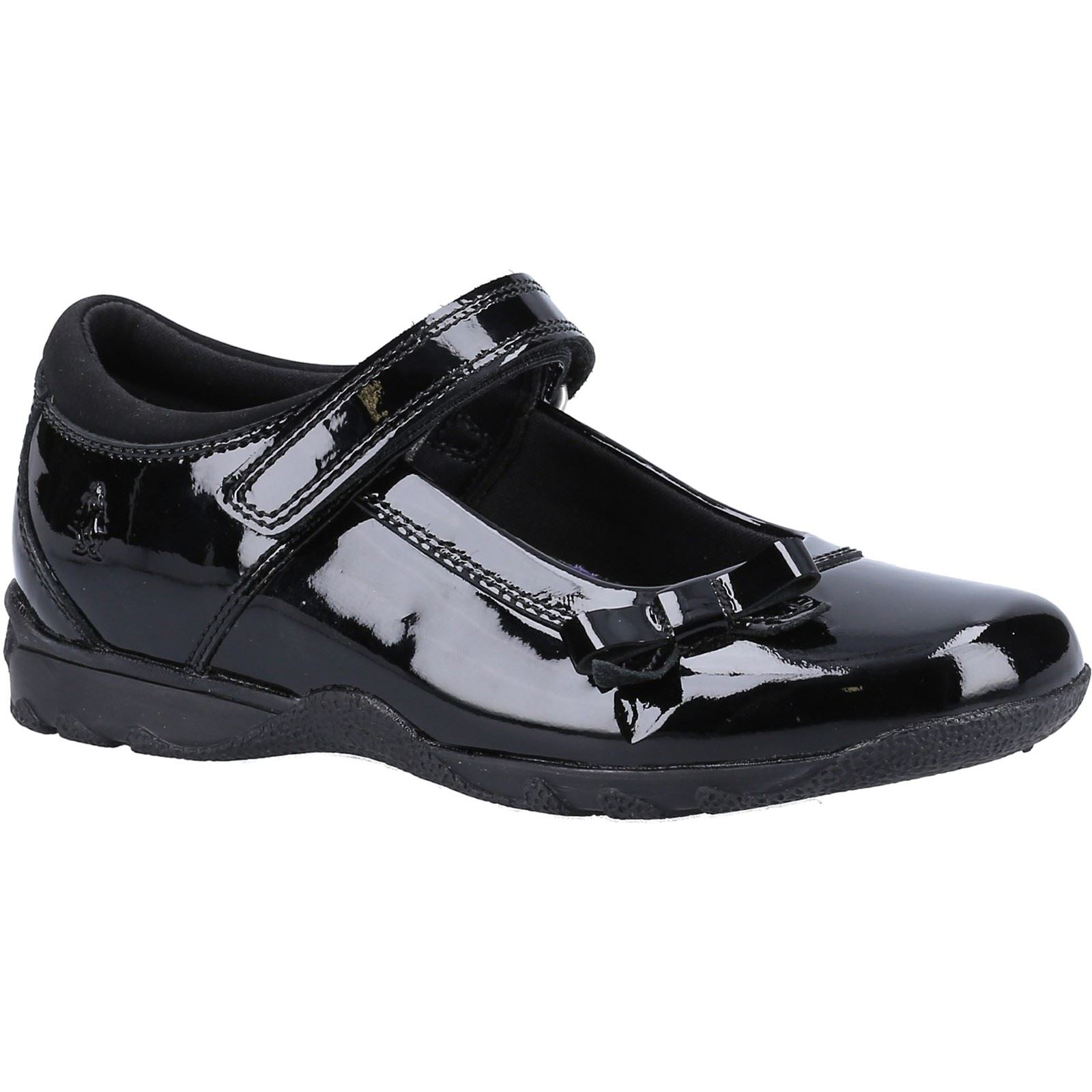Hush Puppies CARRIE SCHOOL SHOE JNR Chaussures Noires Pour Filles En Cuir