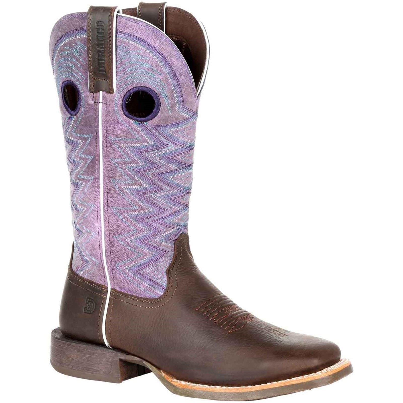 Durango Lady Rebel Pro Bottes En Cuir Pour Femme Couleur Terre Sombre/Améthyste