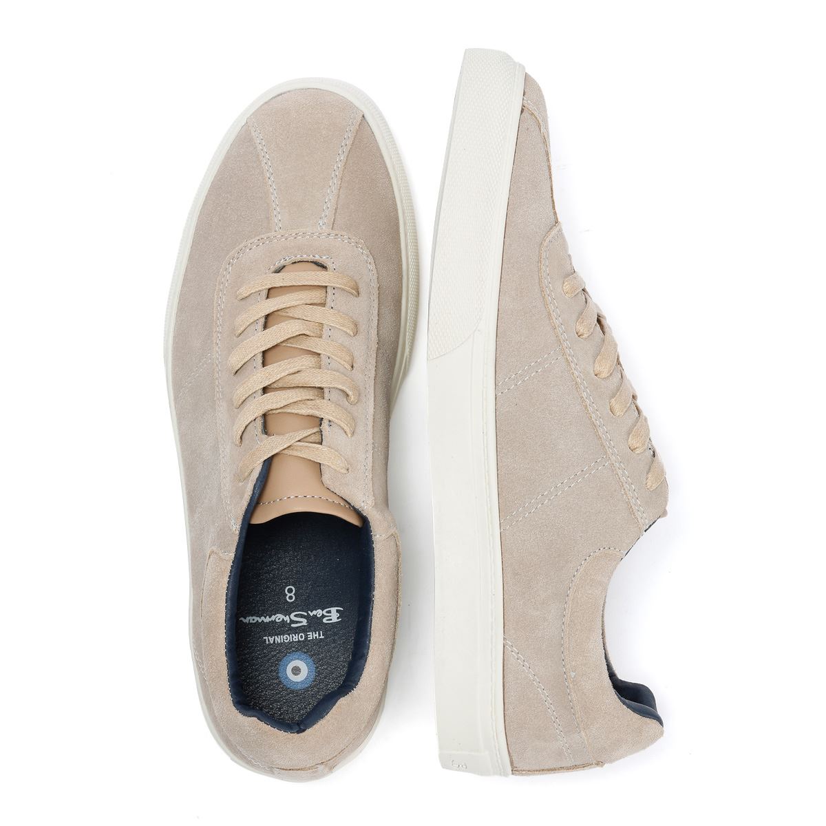 Ben Sherman Bentley II Baskets Grises Pour Hommes En Suede