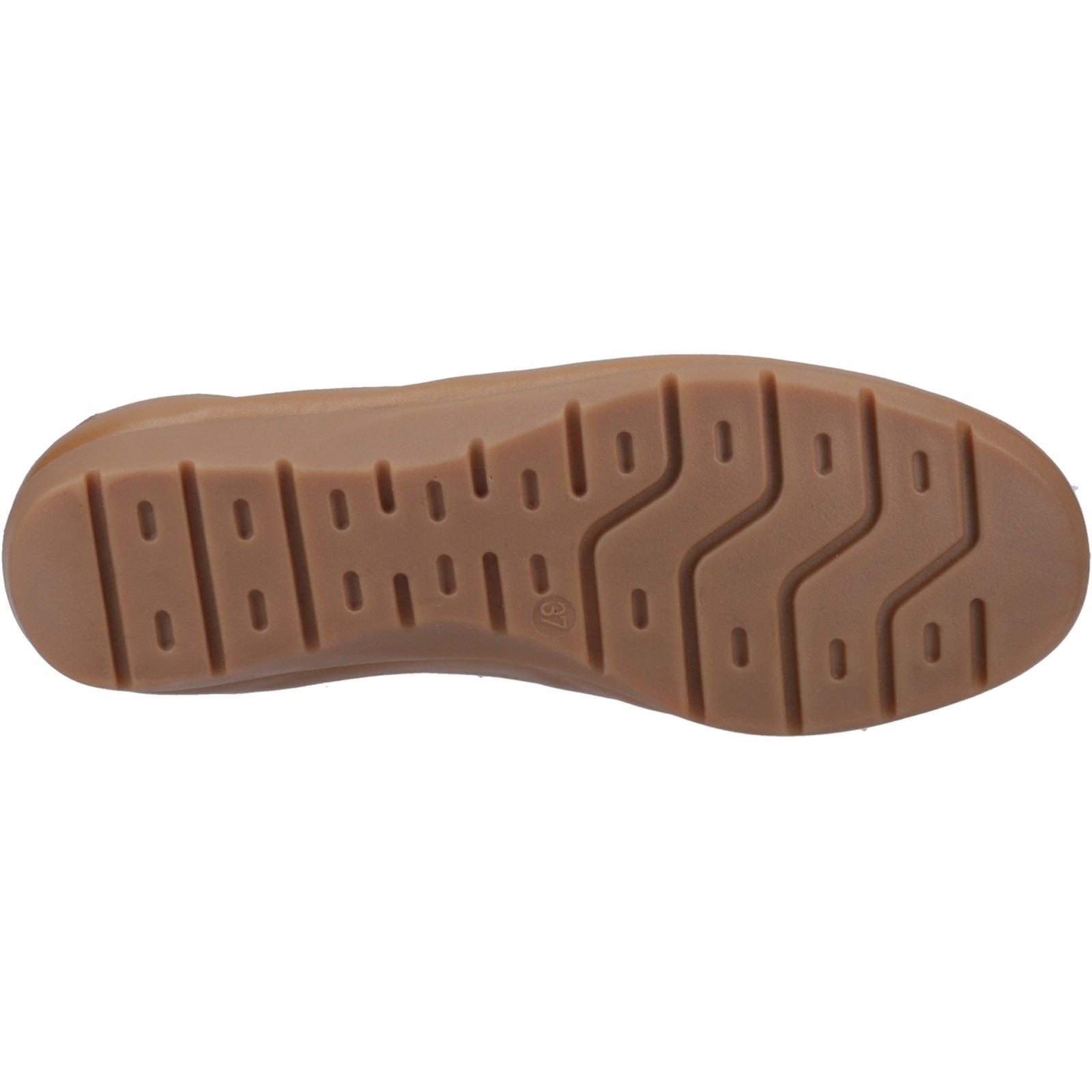 Hush Puppies Skylar Ballons Plats Pour Femmes En Cuir De Couleur Tan