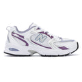 New Balance 530 Baskets Blanches/Violet Astral