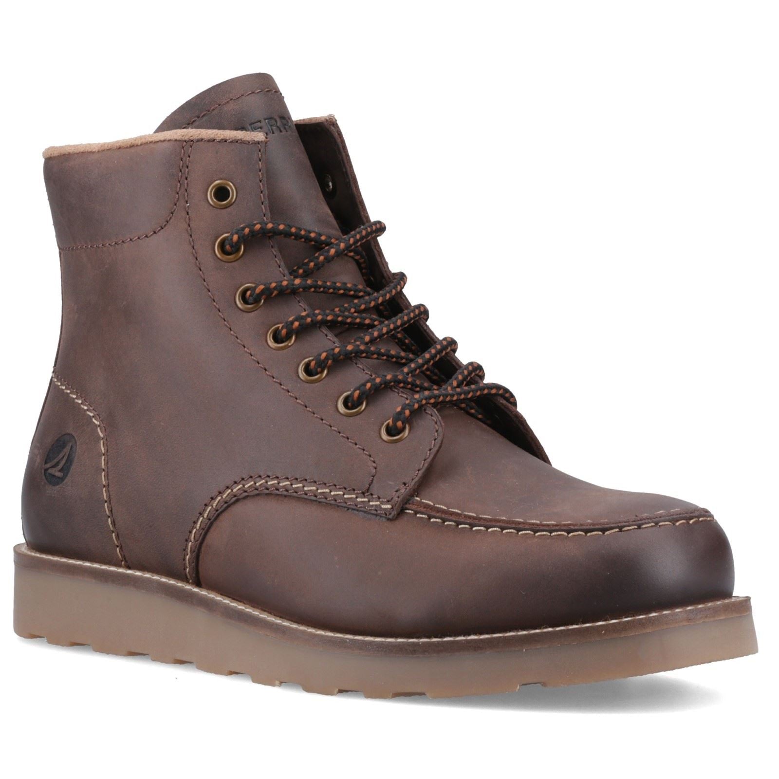Sperry Boston Bottes De Cheville Pour Homme En Cuir Marron