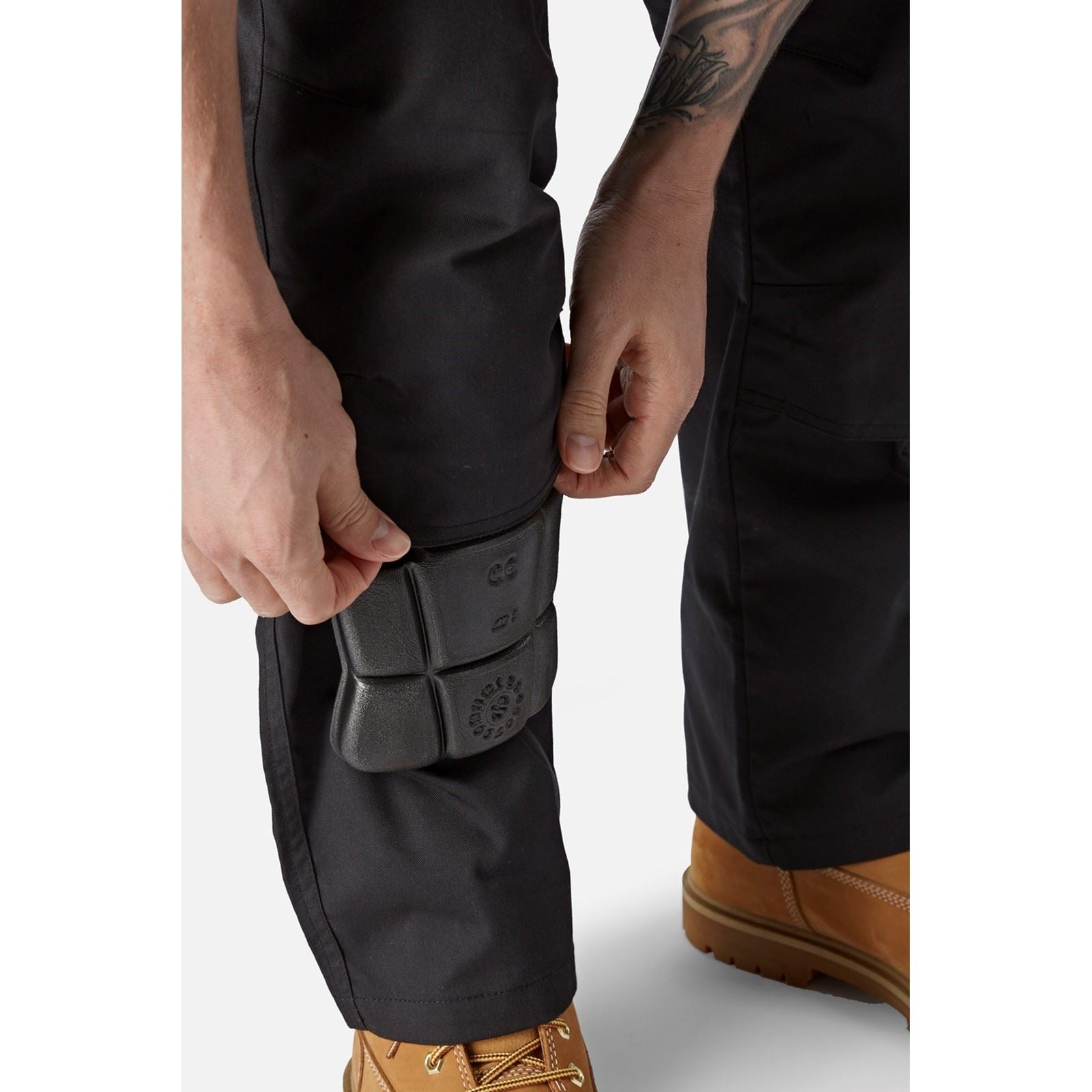 Dickies Action Flex Pantalons De Plein Air Pour Hommes En Polyester Noirs