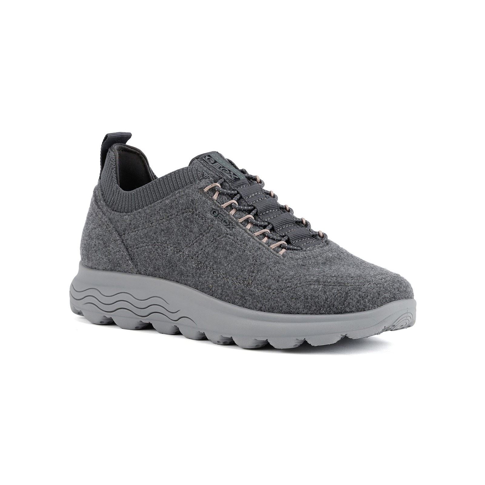 Geox D Spherica A Baskets Pour Femmes En Mélange De Laine Anthracite