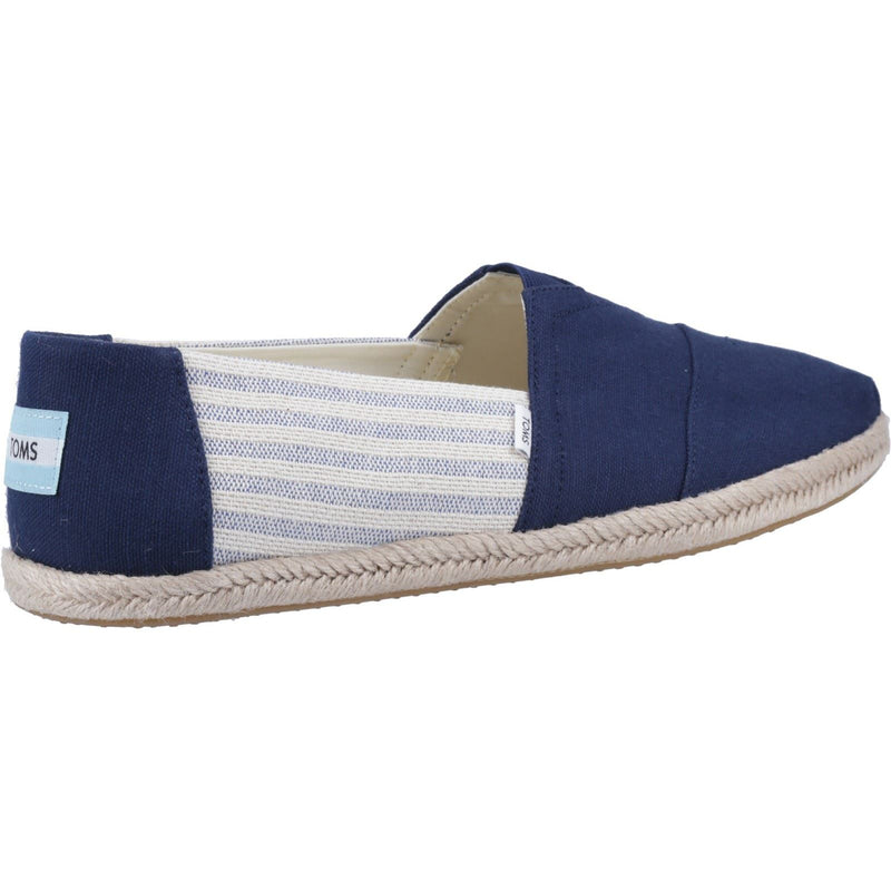 TOMS Alpargata Rope Espadrilles Pour Hommes En Coton 100 %, Couleur Marine.