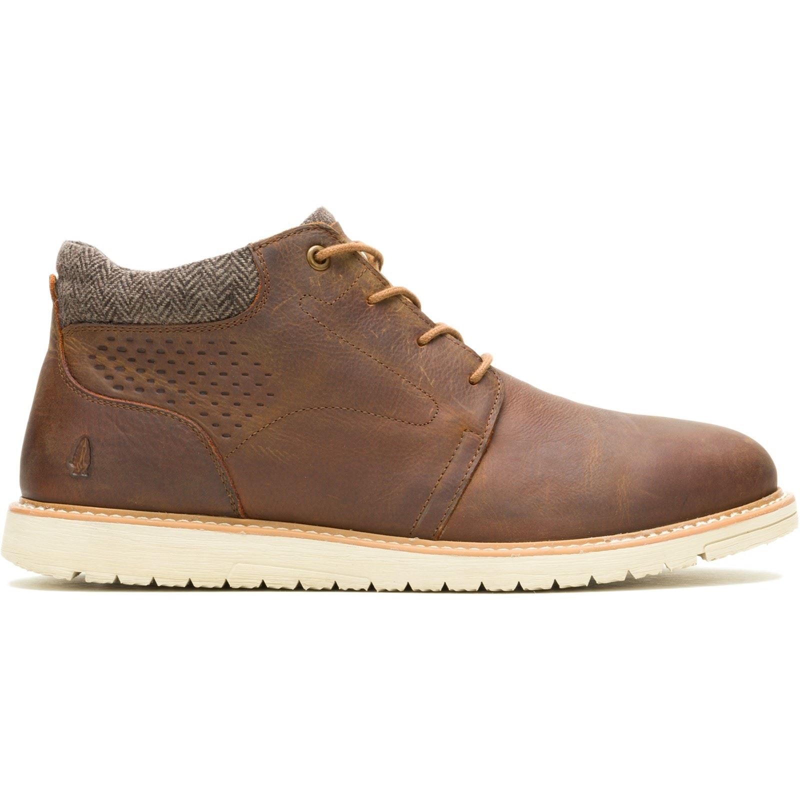 Hush Puppies Jenson Chaussures De Cheville Pour Homme En Cuir Beige