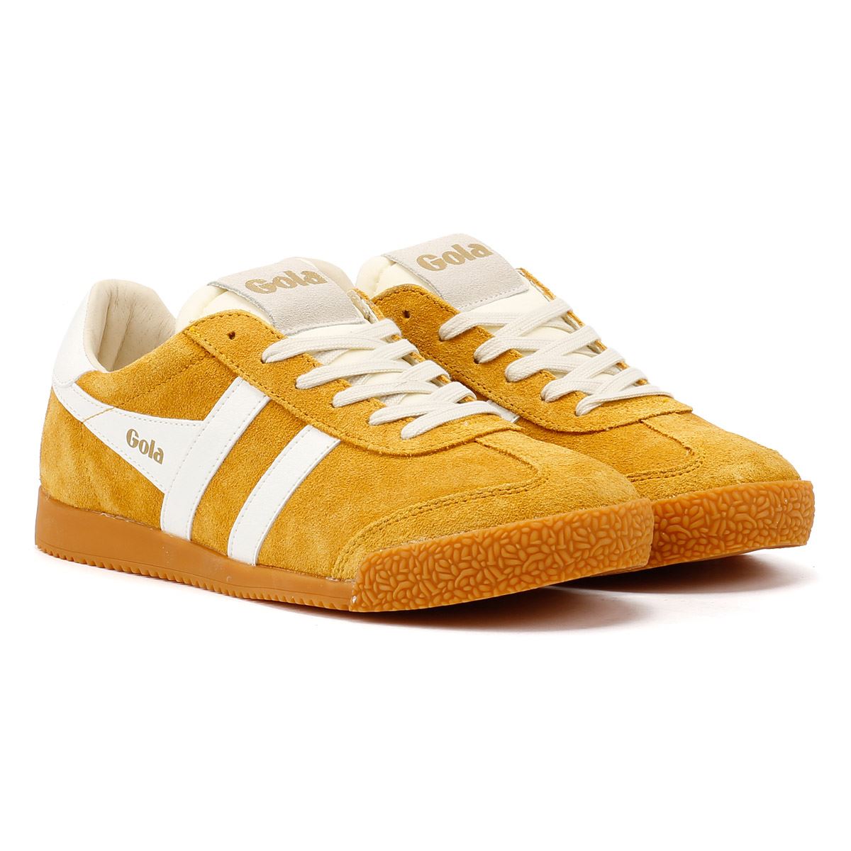 Gola Elan Baskets Jaunes Pour Femmes En Daim