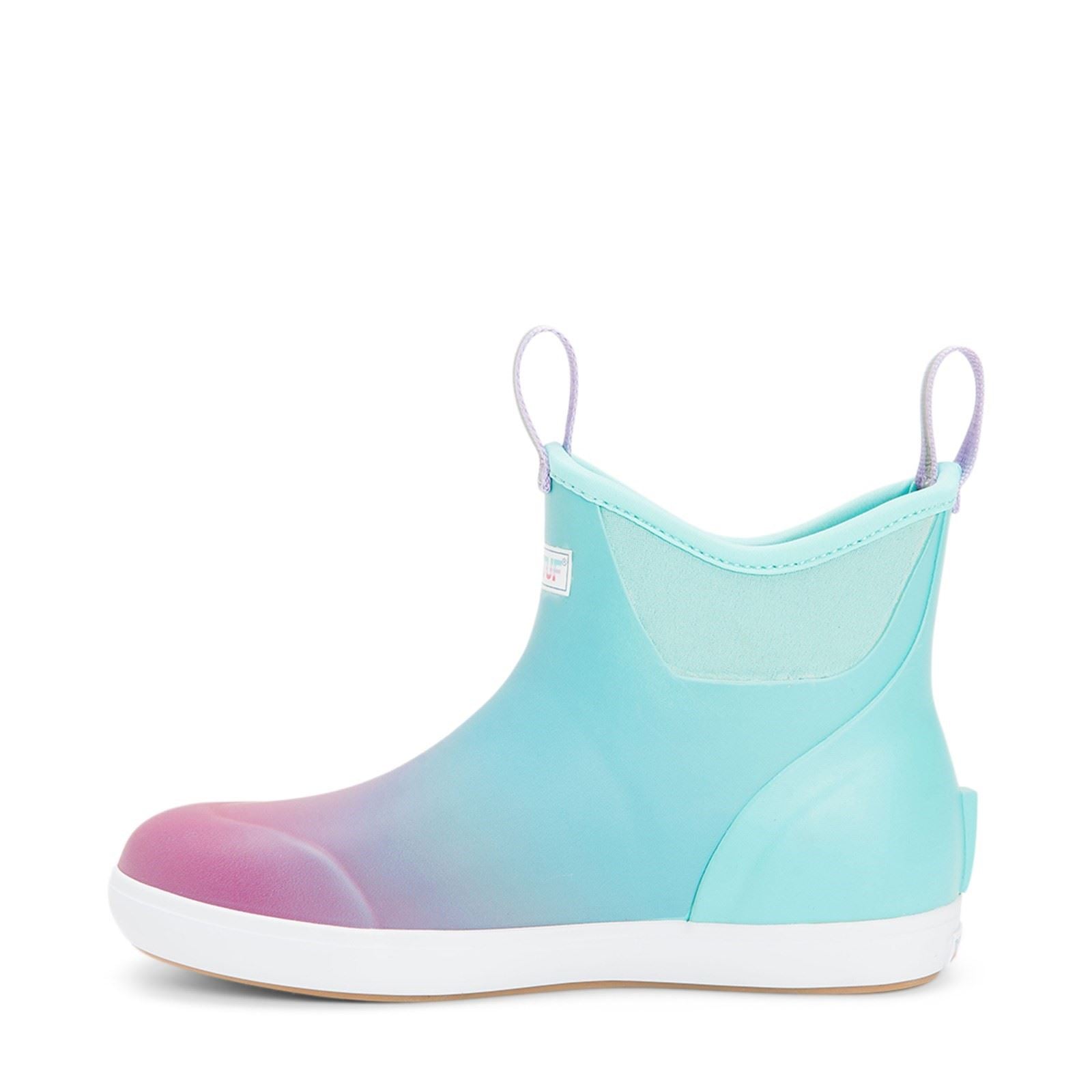 Xtratuf Bottes Wellington Aurora Bleues En Caoutchouc Deck À Cheville