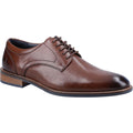 Hush Puppies Damien Lace Up Chaussures En Cuir Pour Homme À Lacets De Couleur Chocolat