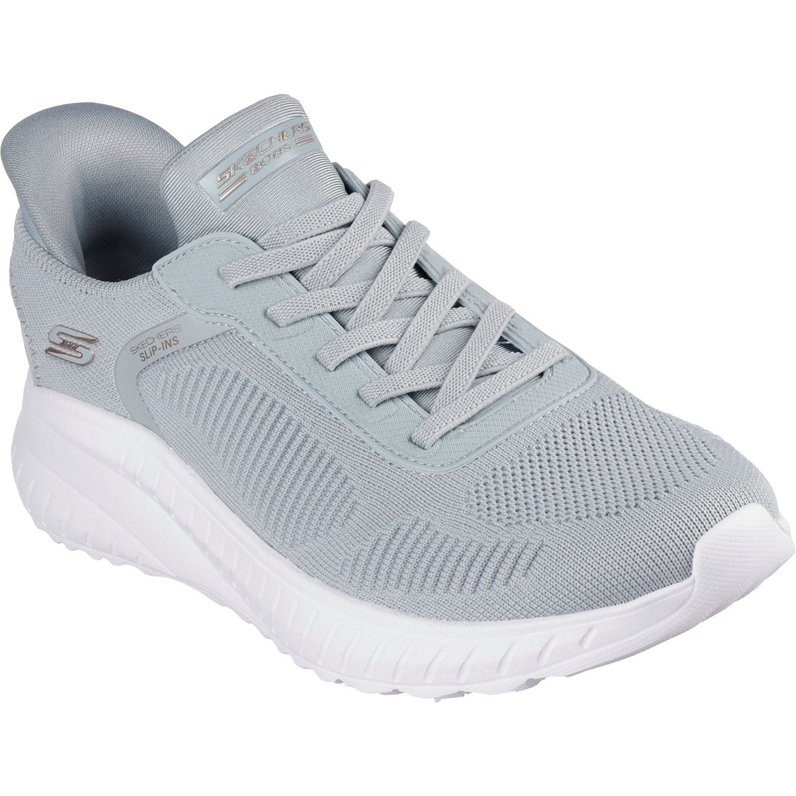 Skechers BOBS Sport Squad Chaos Chaussures De Sport Pour Femmes En Toile De Couleur Sauge