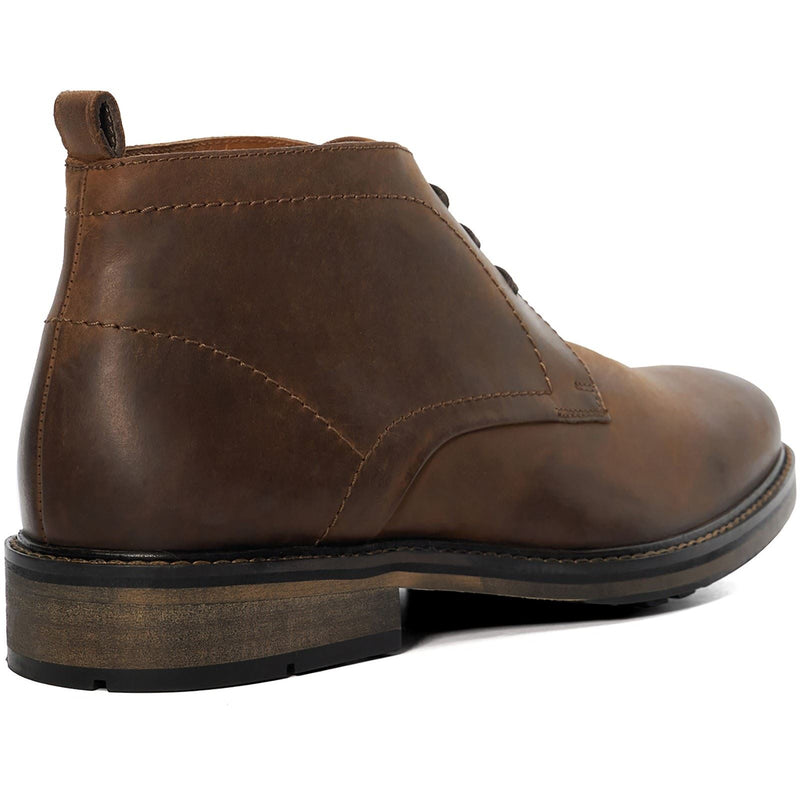 Dune Charleys Bottes En Cuir Marron Pour Hommes