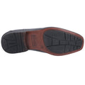 Hush Puppies Brody Chaussures Noires Pour Hommes En Cuir À Enfiler