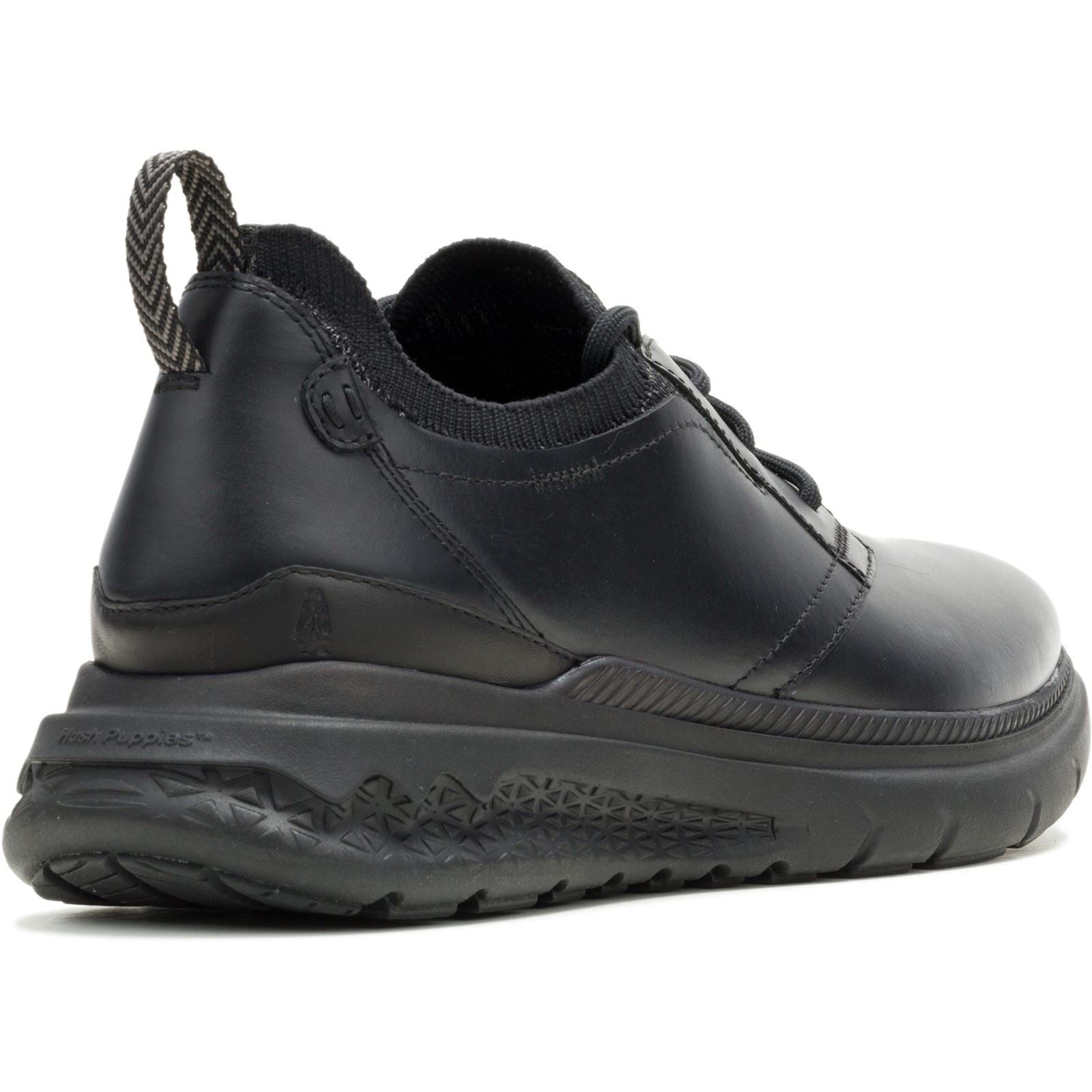 Hush Puppies Excel Chaussures À Lacets Noires/noires Pour Hommes En Cuir