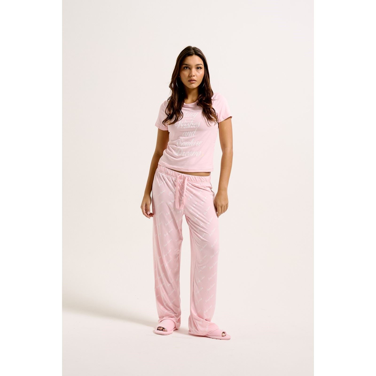Juicy Couture Juicy Wishes Ensemble De Vêtements D'intérieur En Polyester Pour Femmes, Rose