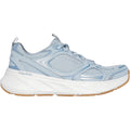 Skechers Edgeride Silver Eclipse Baskets Synthétiques Bleues Pour Femmes