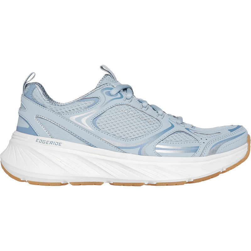 Skechers Edgeride Silver Eclipse Baskets Synthétiques Bleues Pour Femmes