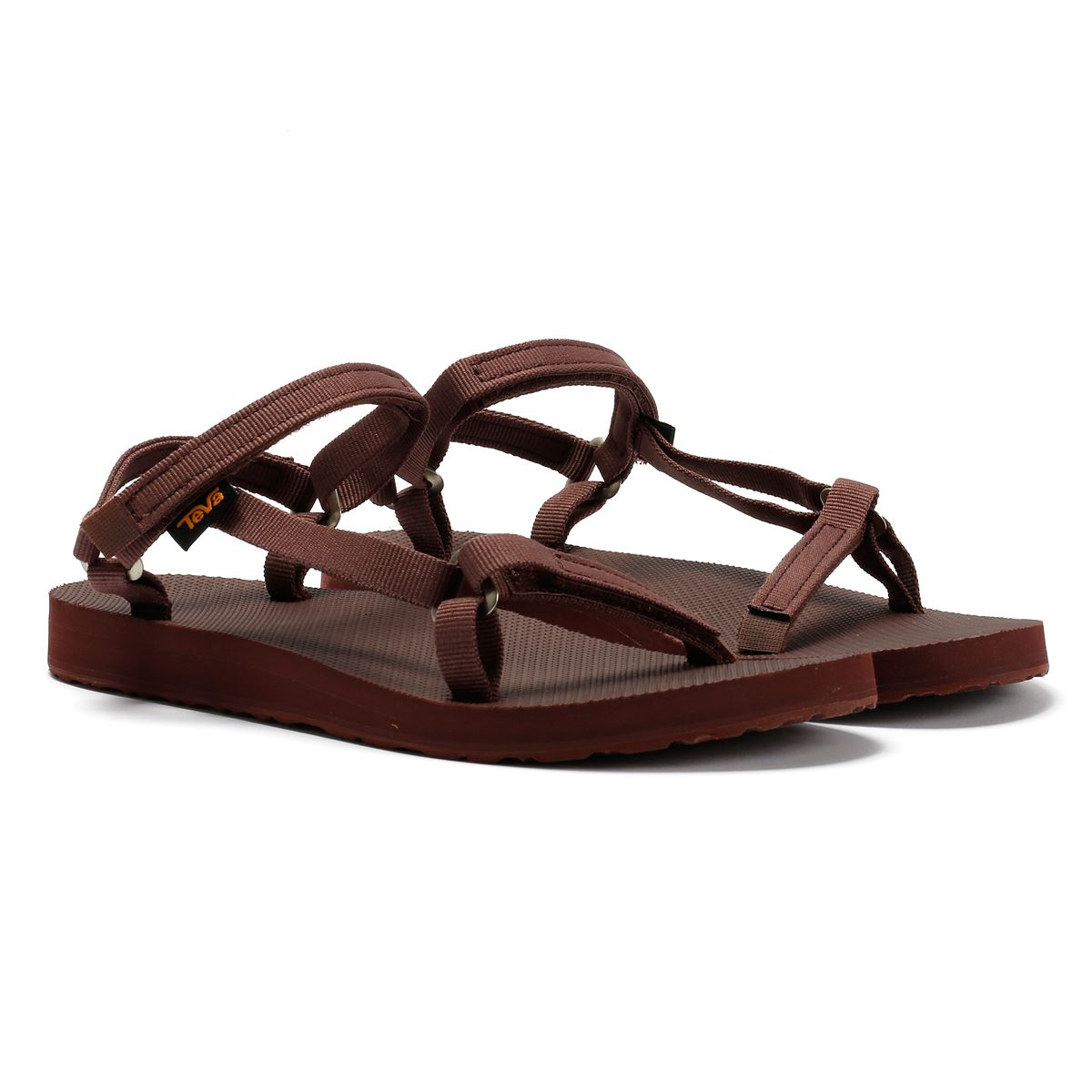 Teva Original Universal Slim Sandales Rouges Pour Femmes
