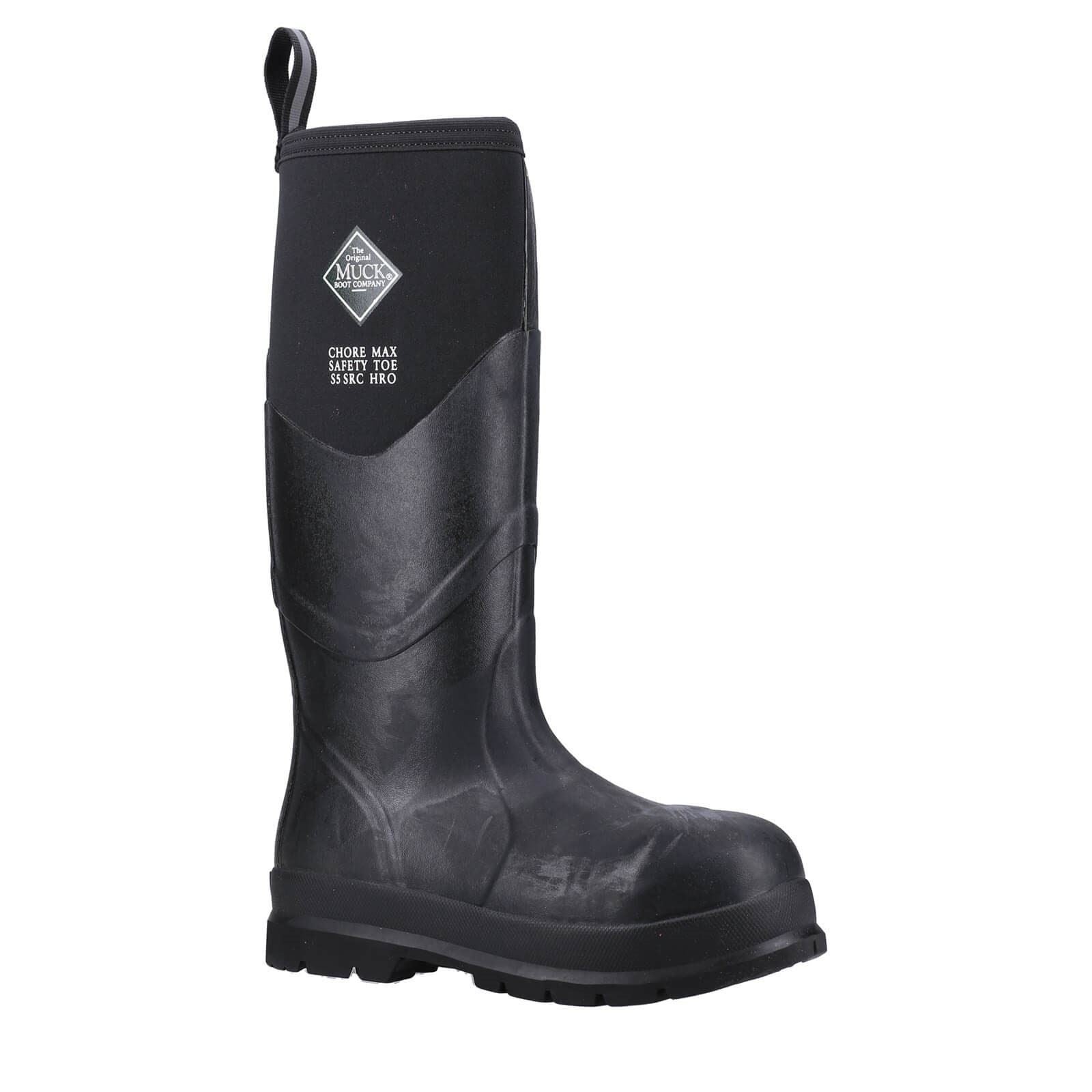 Muck Boots Chore Max S5 Bottes En Caoutchouc Noires Wellington