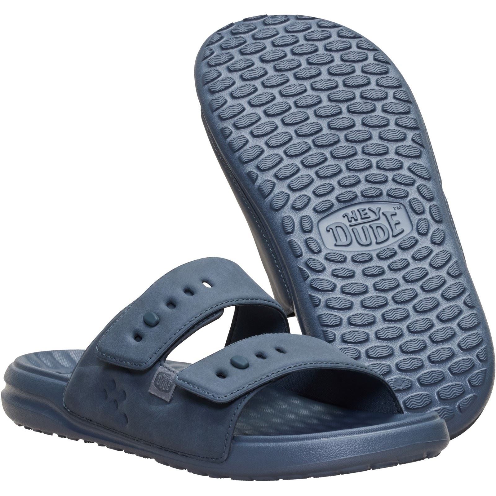 HEYDUDE Wave 2 Strap Sandales Turbulence Grey Pour Hommes En Polyuréthane