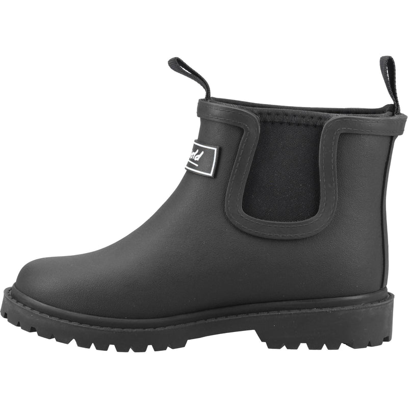 Cotswold Barton Tpr+neoprene Bottes En Caoutchouc Noir Pour Enfants Unisexes