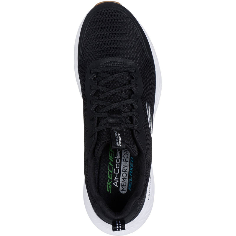 Skechers Edgeride Rekze Baskets Homme Noires/Blanches En Textile