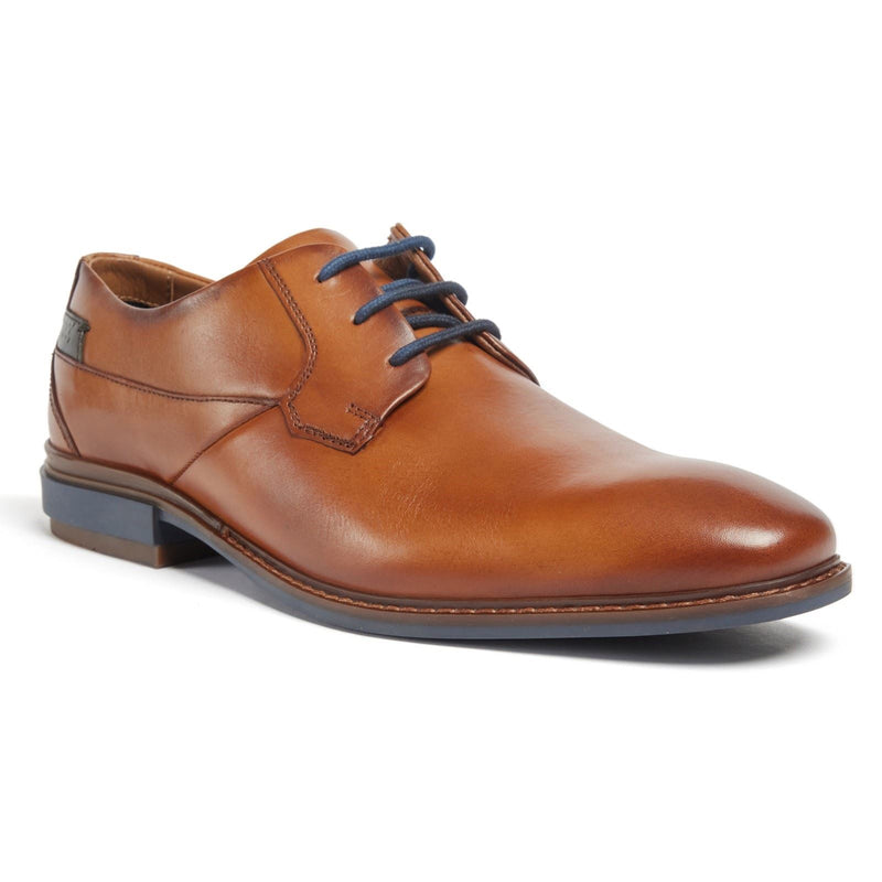 Pod Smyth Chaussures En Cuir Pour Homme À Lacets Couleur Cognac