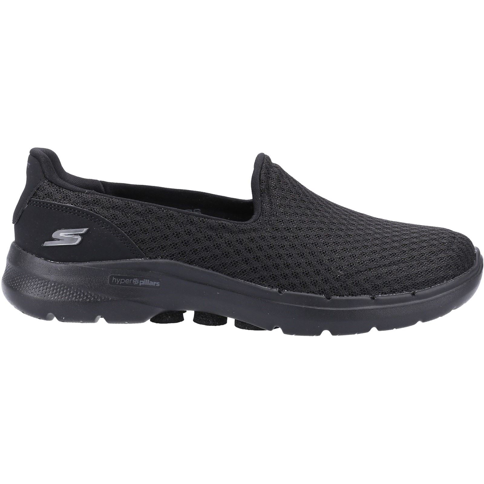 Skechers Go Walk 6 Baskets Noires Pour Femmes En Synthétique