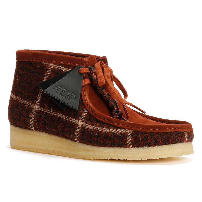 Clarks Originals Wallabee Chaussures Pour Homme Marron En Textile