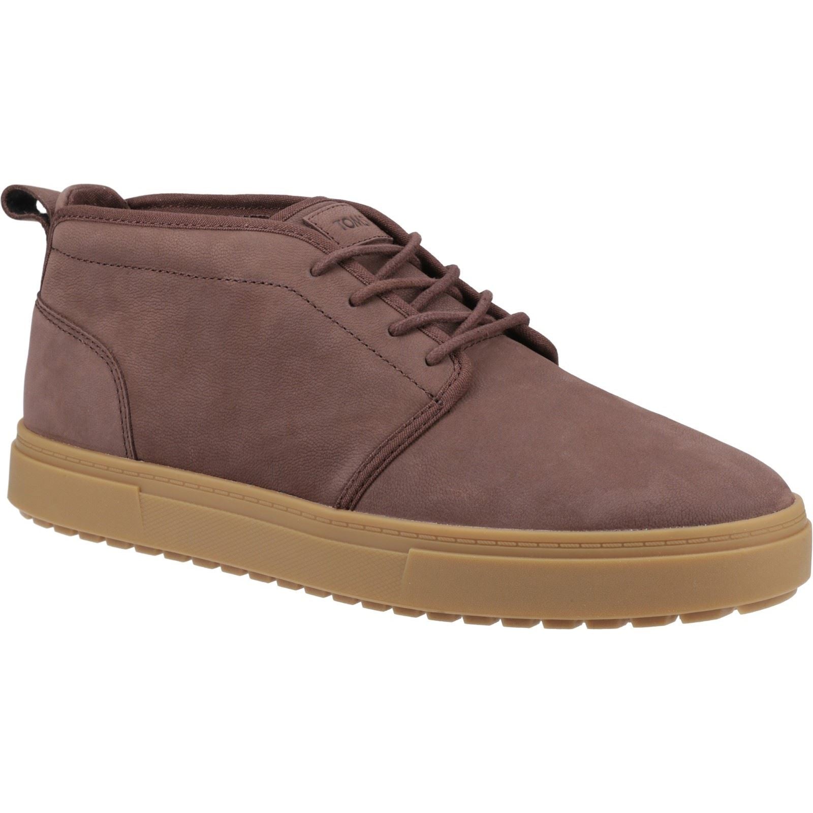 TOMS Carlo Chaussures De Sport Pour Hommes En Cuir Marron Chêne