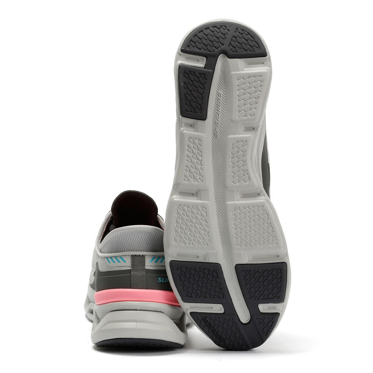 Skechers Slip-Ins Glide Step Altus Baskets Grises En Maille Pour Femmes