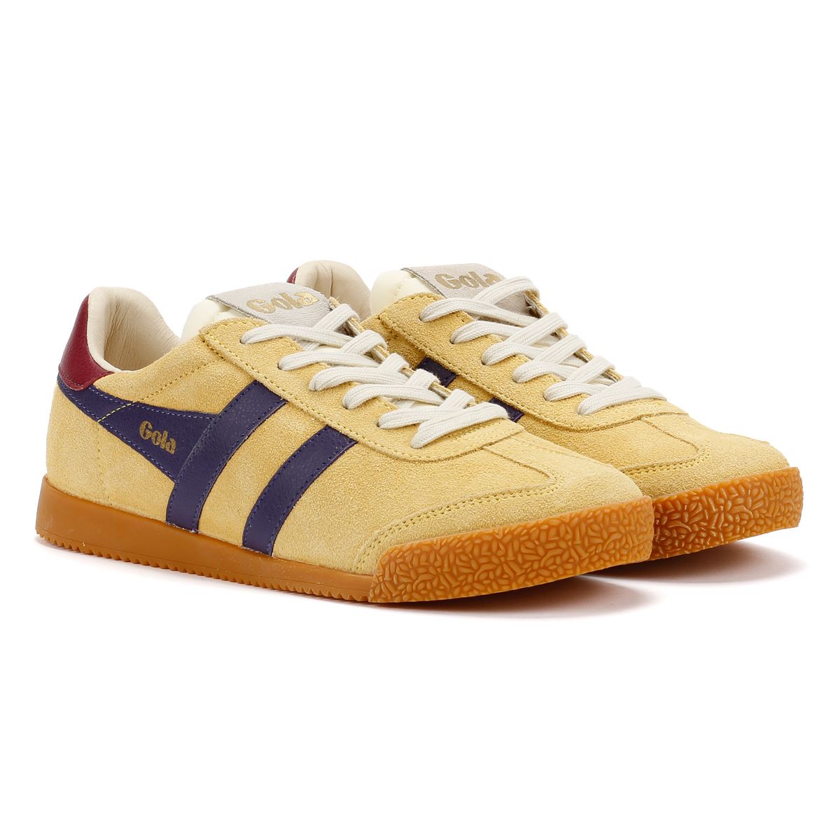 Gola Elan Chaussures De Sport Pour Femmes Jaunes En Suède