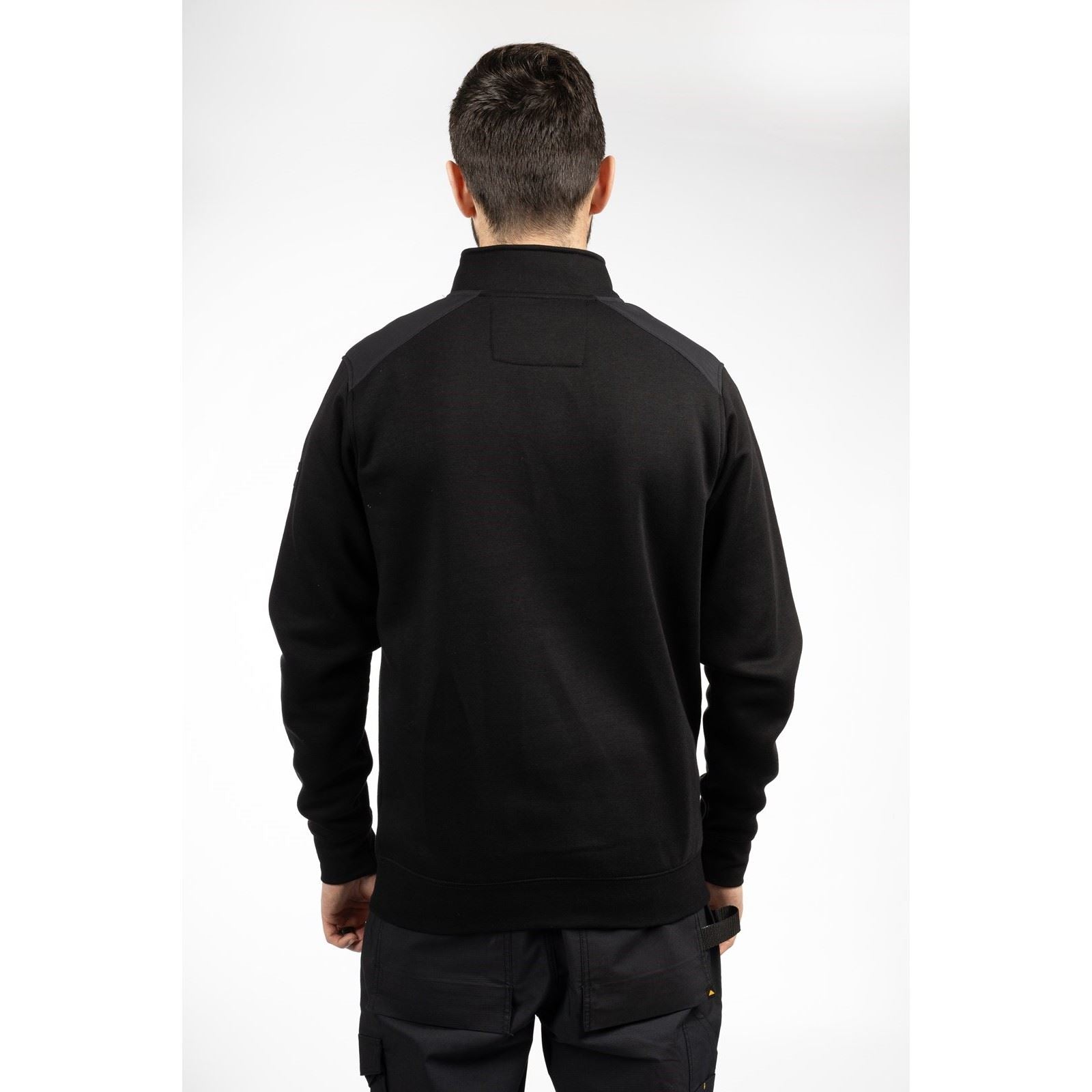 Caterpillar Essential 1/4 Zip Sweatshirt Noir Pour Homme En Polyester