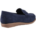 Hush Puppies Shelby Femmes Mocassins Marine En Daim
