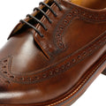 Chapman & Moore Longwing Brogue Country Chaussures En Cuir Pour Hommes Brunes À Lacets