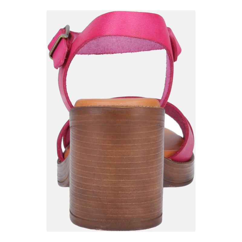 Hush Puppies Georgia Sandales Roses Pour Femmes En Cuir