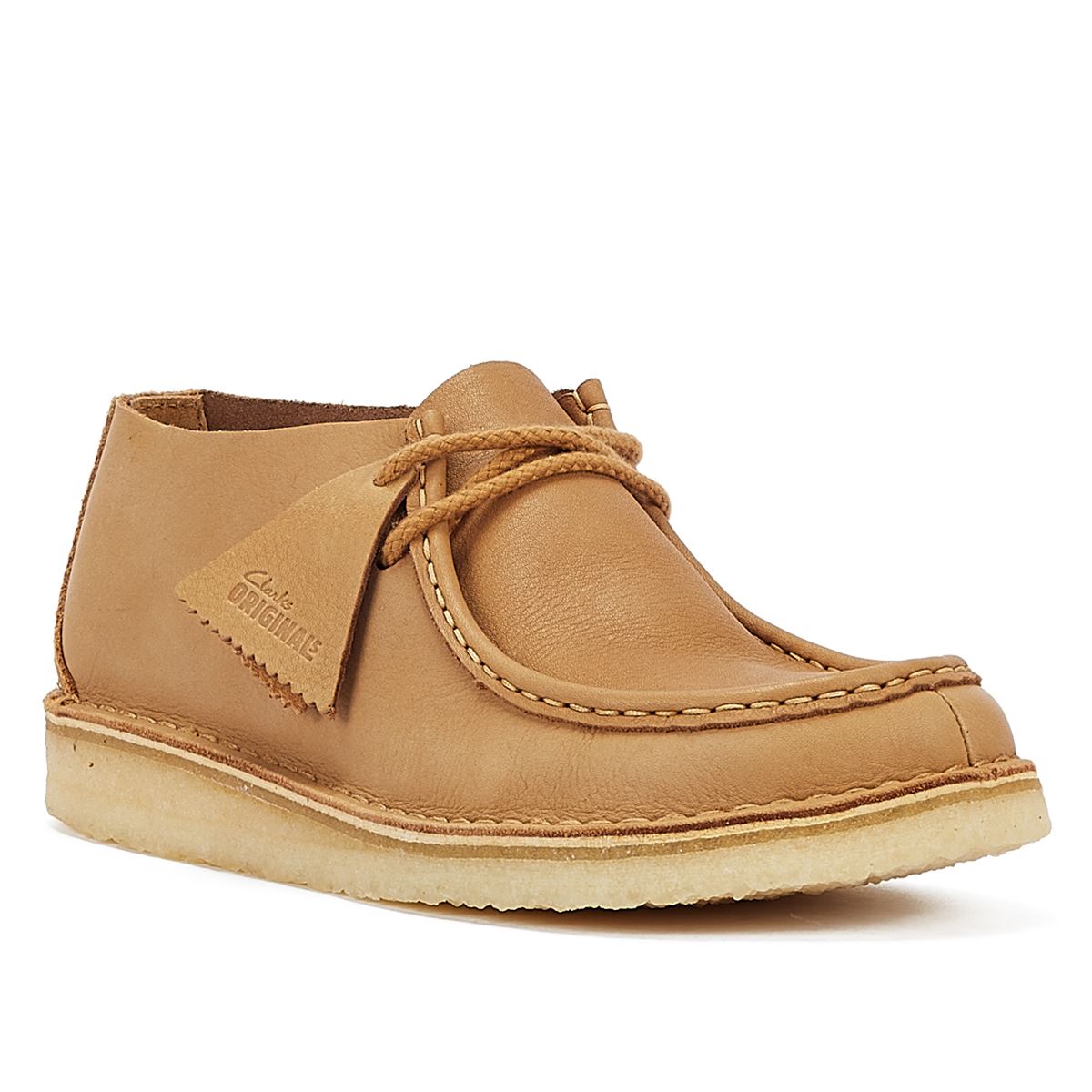 Clarks Originals Desert Nomad Chaussures En Cuir Brun Moyen À Lacets Pour Homme