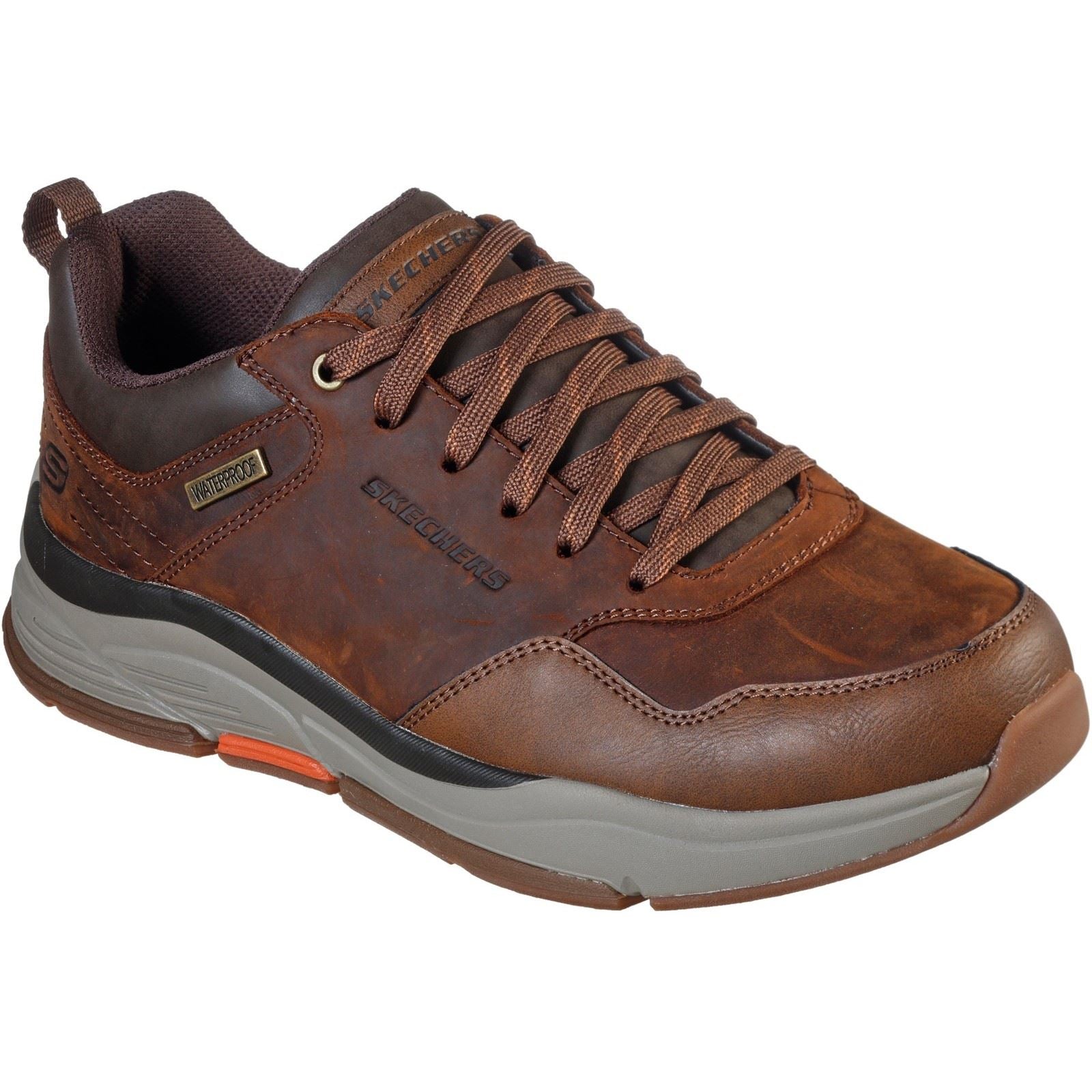Skechers Benago - Hombre Chaussures De Sport Pour Hommes Marron Foncé