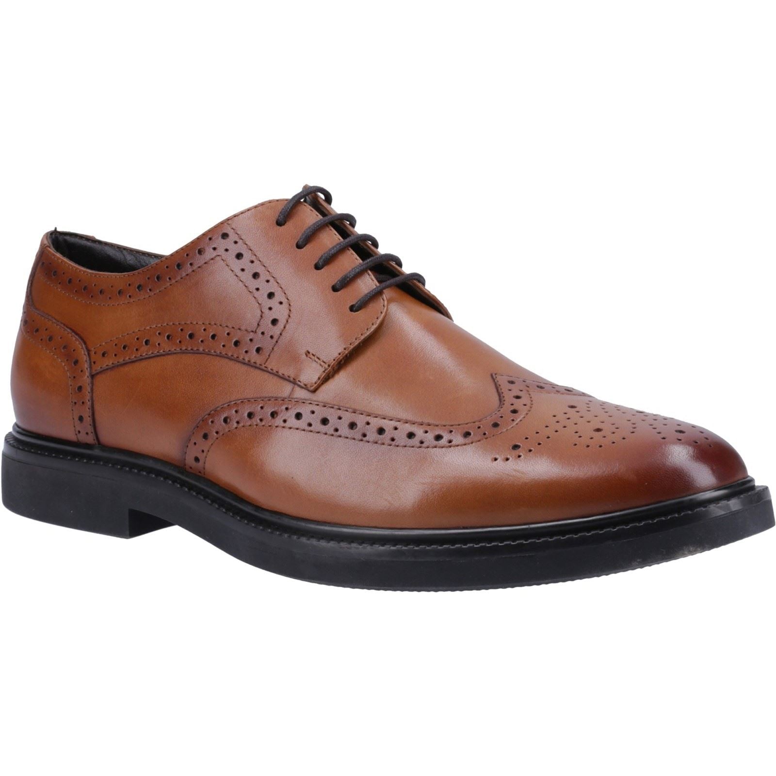 Hush Puppies Kingston Chaussures Richelieu Homme En Cuir Marron Clair