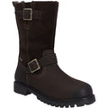 Hunter Ness Bottes Marron En Cuir Pour Femmes