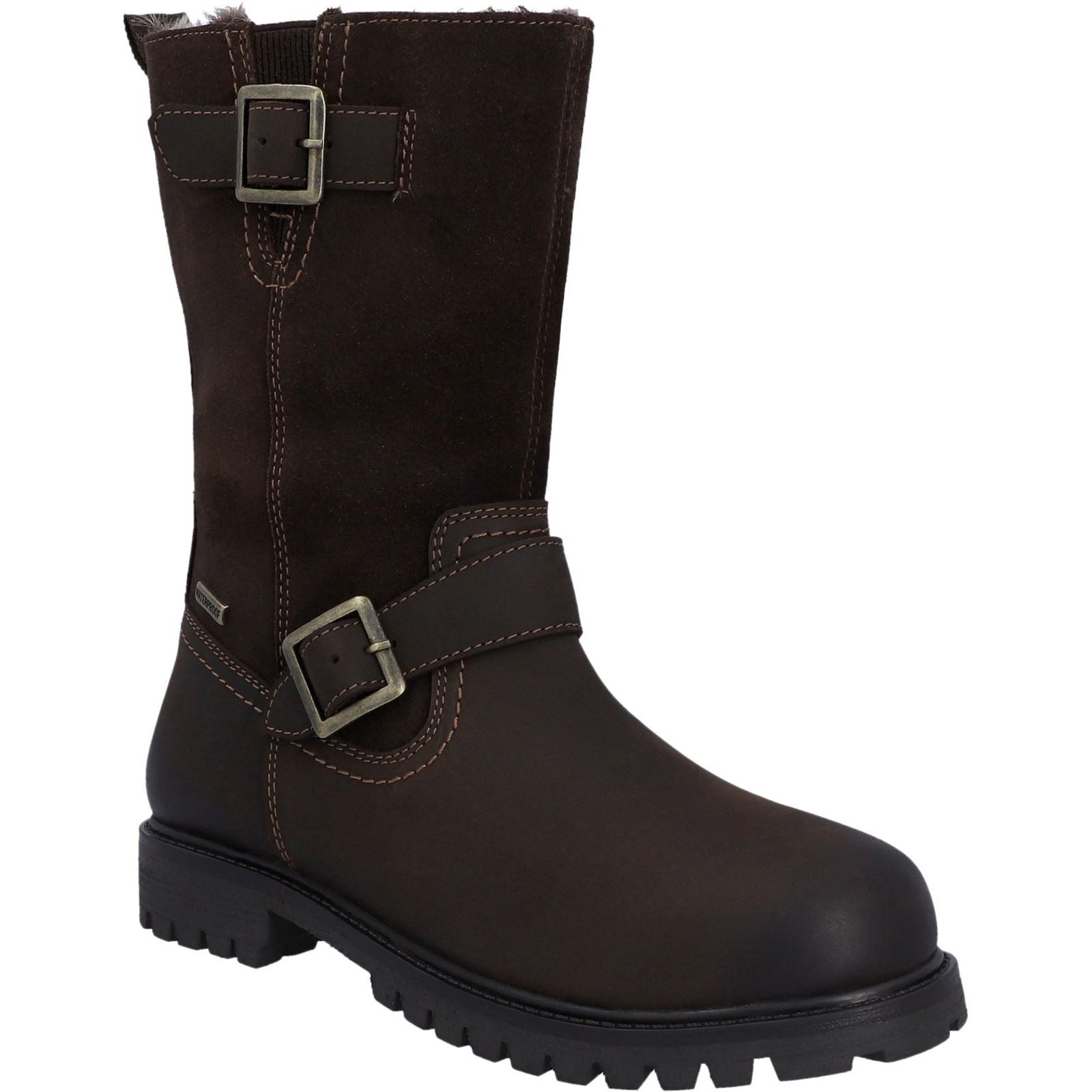 Hunter Ness Bottes Marron En Cuir Pour Femmes