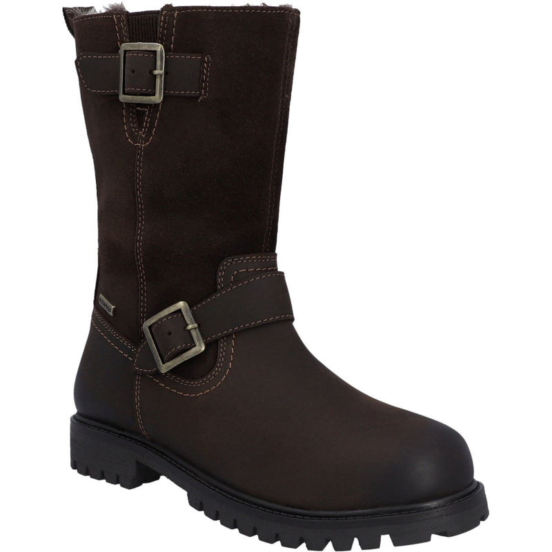 Hunter Ness Bottes Marron En Cuir Pour Femmes