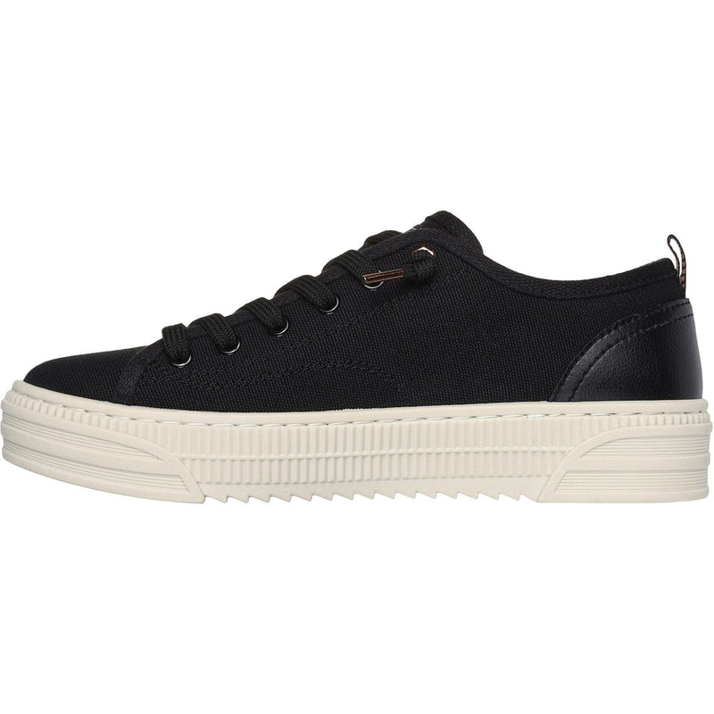 Skechers BOBS Copa Sneakers Noires Pour Femmes En Textile