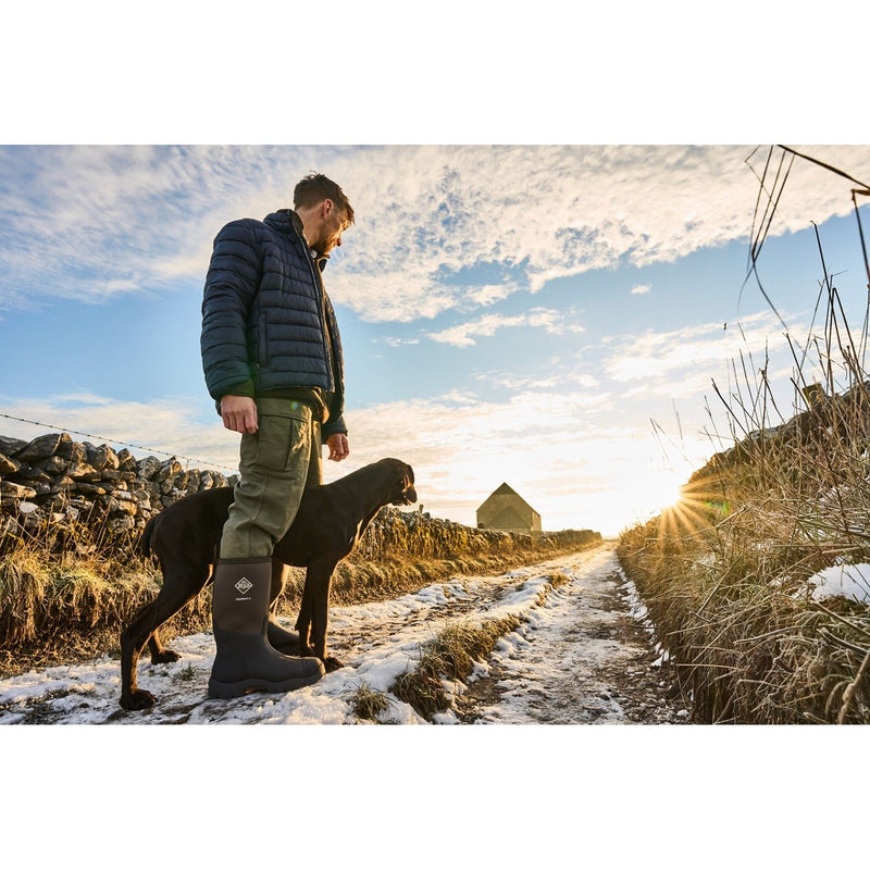 Muck Boots MB Derwent II Bottes En Caoutchouc Noires/Bark Wellington