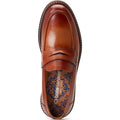 Base London Ivey Chaussures À Enfiler Pour Hommes En Cuir Brûlé.