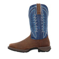 Durango Rebel Chaussures En Cuir Pour Homme Marron Selle/Bleu Denim