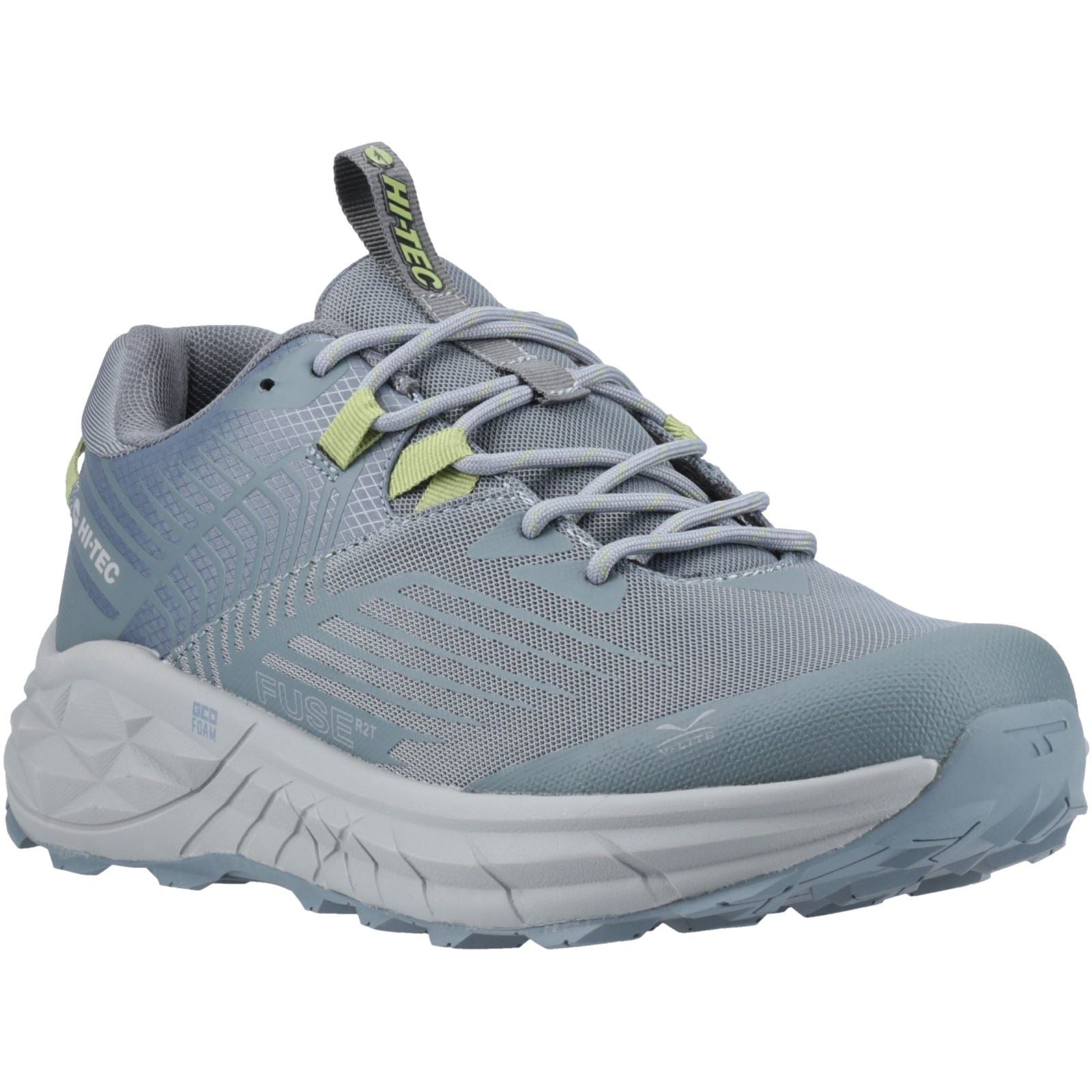 Hi-Tec Fuse Trail Low Sneakers Pour Homme En Maille De Polyester Couleur Ardoise Foncée/Météo Tempétueuse