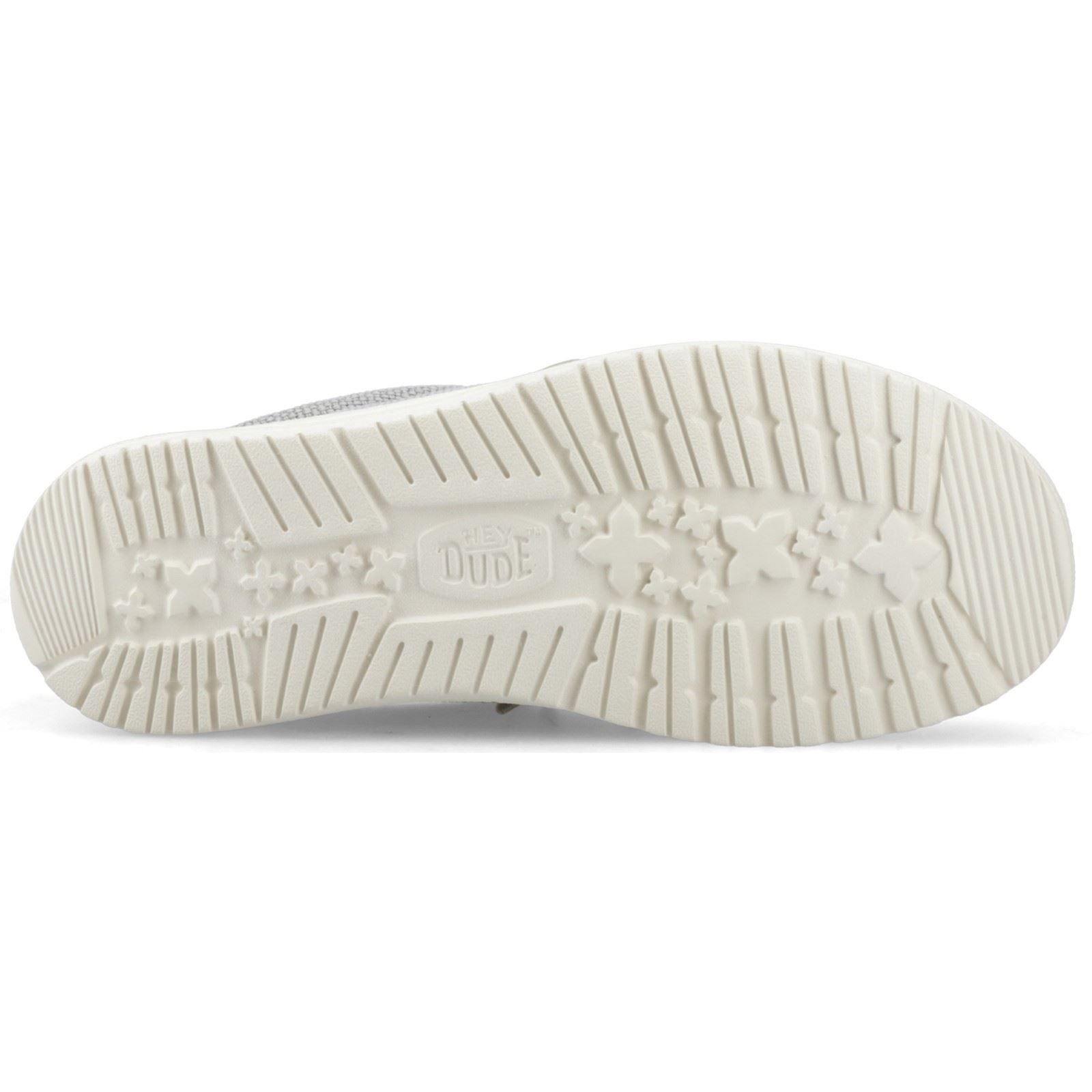 HEYDUDE Wally Braided Mocassins Pour Hommes En Flanelle Polyester Gris/Olive
